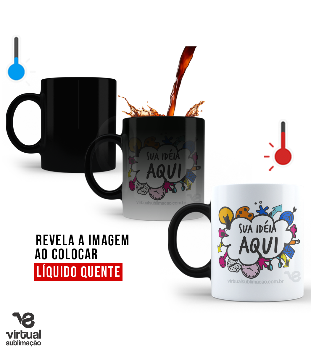 Caneca de Aluminio 600ml – Virtual Sublimação